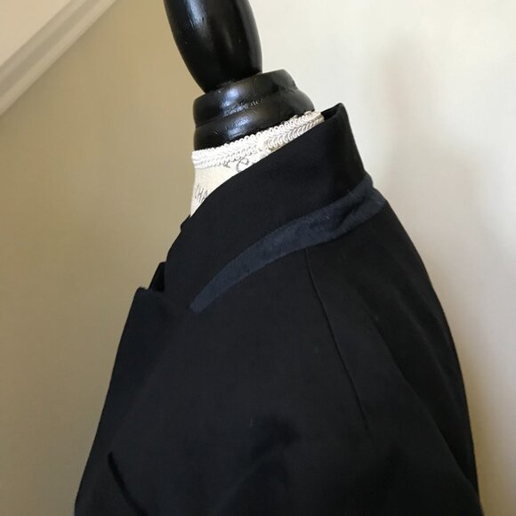 NWT JCrew Regent Blazer Jacket Womens 2 P Petite Black Wool Flannel B0327 NEW - Picture 12 of 14